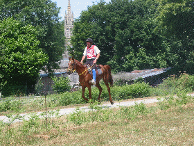 Animation Gif Simon Bellot et Douar repartant du Vet